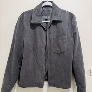 H&M Gray Lightweight Shirt Jacket